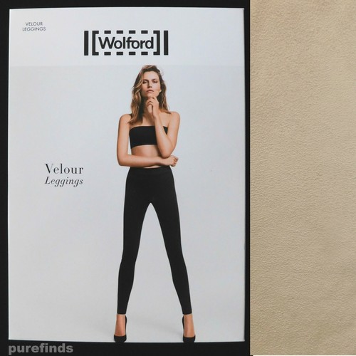 Wolford Velluto Beige Chiaro Leggings Taglia 38 UK 10 pelle scamosciata  effetto RRP £ 225 Nuovo con etichette | eBay