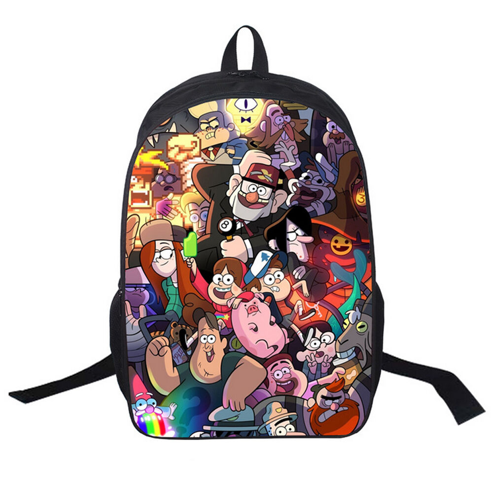 Gravity Falls Backpack Mabel Pines knapsack Anime Schoolbag Waddles Rucksack