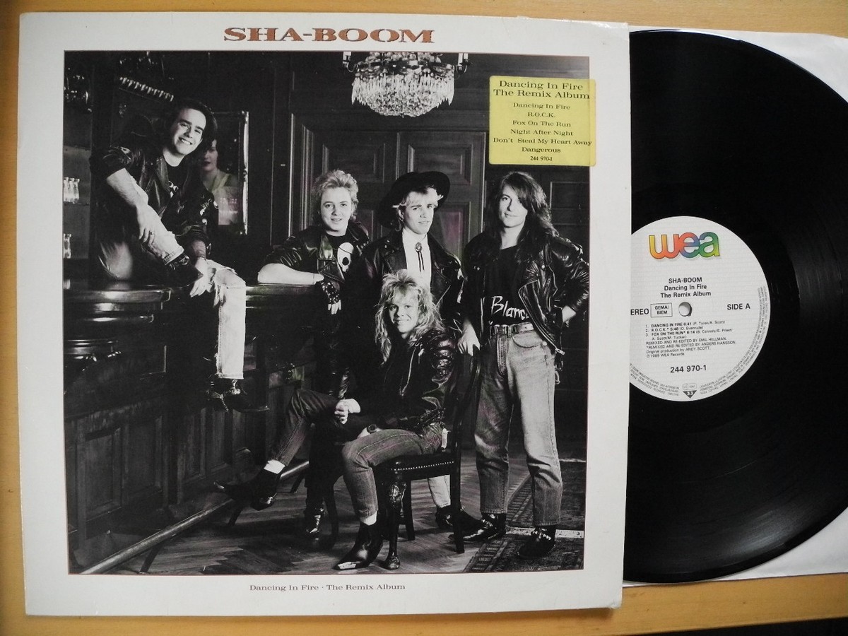SHA-BOOM Dancing In Fire - The Remix Album LP 1989 Sweden AOR Dag