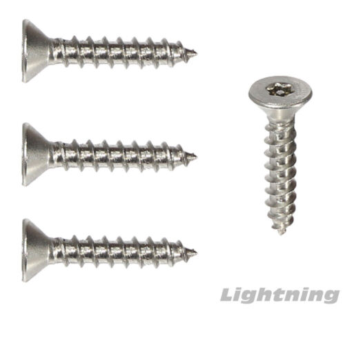 #10 x 1-1/4" Sicherheitsschrauben Torx Flachkopf Blech Edelstahl Stck 50 - Bild 3 von 3