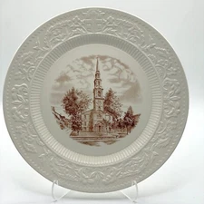 Vintage Wedgwood Brown University First Baptist Church 1930s Collectable Plate 1
