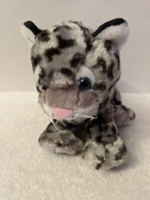 Teddy Mountain Snow Leopard Cub Plush, 7" Pre-owned
