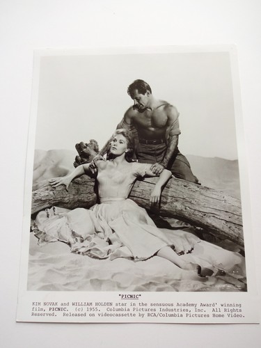 Vintage 1950s Movie Picnic Kim Novak William Bill Holden Press Promo Photo 1955