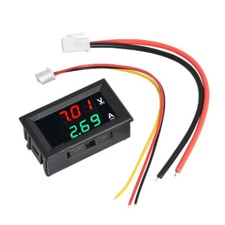 DC 100V 10A Voltmeter Ammeter Blue + Red LED Amp Dual Digital Gauge