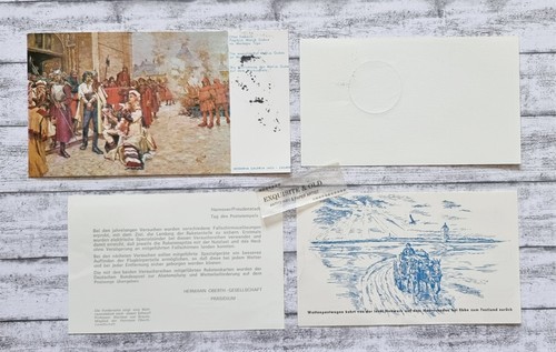 12 Stk Raketenpost Raumfahrt Deutschland Niederlande Ganzsache Briefmarke Zucker - Bild 7 von 7