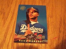 RAUL MONDESI VIRTUAL REALITY TOPPS STADIUM CLUB 1995  BASEBALL CARD #35