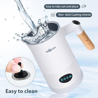 Automatic Hot & Cold Foam Maker & Milk Warmer 4-in-1 Milk Steamer,Milk Frother