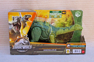 Mattel Jurassic World Wild Roar Figure Dino Trackers - Nigersaurus