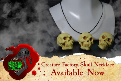 Gothic Skull Necklace Creature Factory Design
