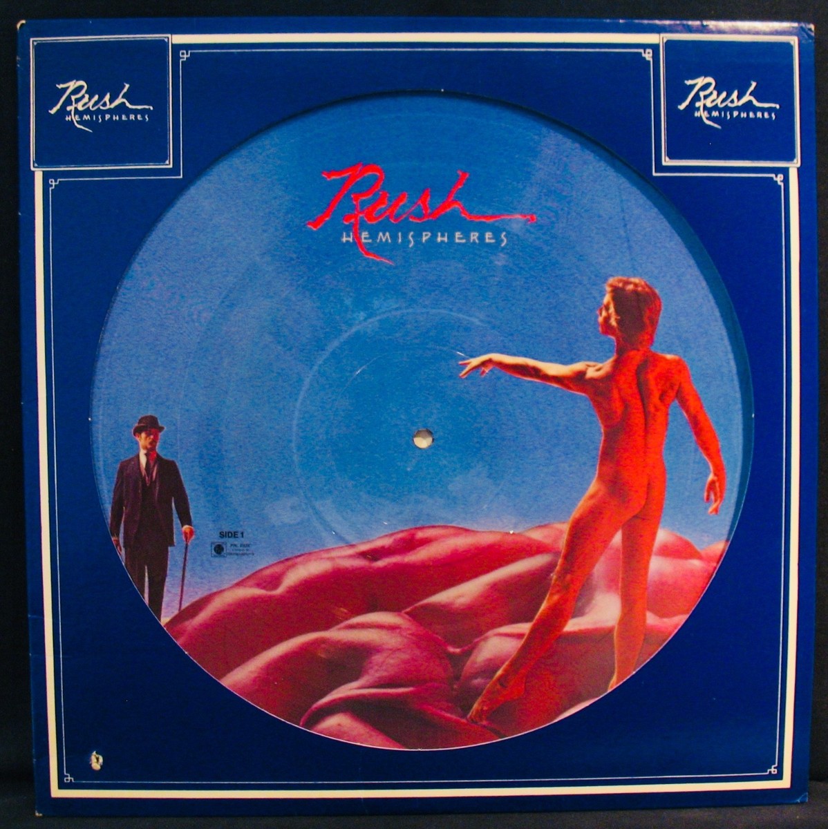 RUSH-Rare HEMISPHERES Picture Disc-Geddy Lee-Alec Lifeson-Neil