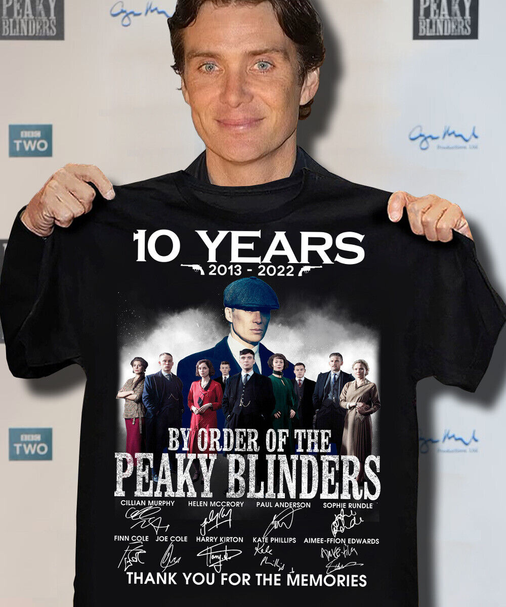 10 Years 2013-2022 Peaky Blinders Characters Signature Memories T-Shirt