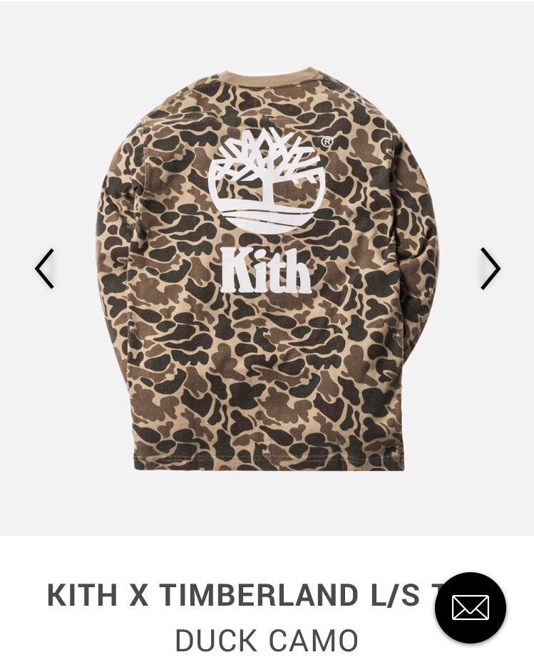 【Haru 】KITH x Timberland L/S Tee Kith x Timberland Classic L/S Tee Duck Camo NWT Sz S | eBay