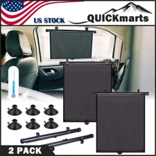 Retractable Auto Car Side Window Sun Shade Shield Cover Baby Roll Curtain Visor