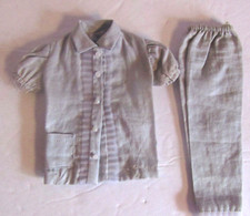 Vintage Barbie Two-Piece Pale Blue Pajamas, Mattel 1960s