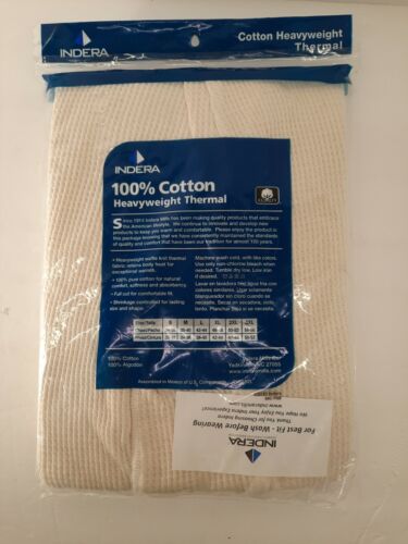 Sous vêtement thermique lourd John's coton long homme neuf vintage, XL naturel - Photo 3/4