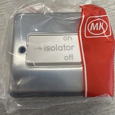 MK Albany Plus K4860 MCO 10A Three Pole Fan Isolator Switch Matt Chrome