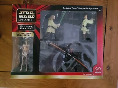 Star Wars Episode 1 Figurine Gift Set Maul Obi Wan Qui-Gon Darth Maul Applause