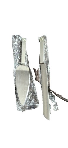 Couteau à gâteau en or et serveur - mieux ensemble > Mariage Déco Belle Nuance