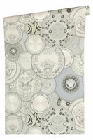 Versace Home Tapete Vlies Teller Design Silber-Weiß Glanz 34901-3 (10,65€/1Qm)