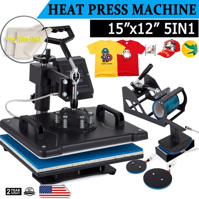 vevor 5 in 1 heat press machine