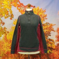 Weird Fish grey pink quarter zip Sweatshirt. UK women's size 10
