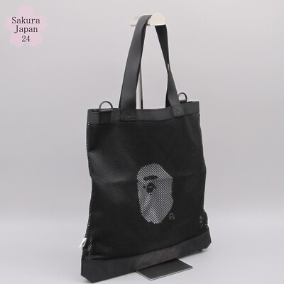 BAPE Mesh Shoulder Bag & Drawstring Bag 2018 Summer Japanese