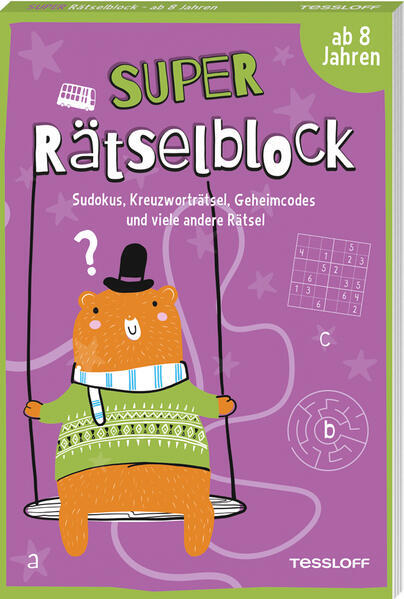 Thumbnail - Super Rätselblock Ab 8 Jahren.sudokus, Kreuzwörträtsel, Geheimcodes
