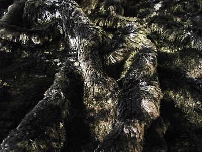 Super Luxuriöser Kunstfell Stoff - MICRO BLACK (1 x 1.5 m)