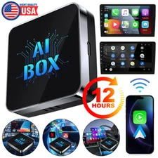 Wireless Carplay AI box Android Auto Adapter Converter w/ Netflix YouTube WIFI
