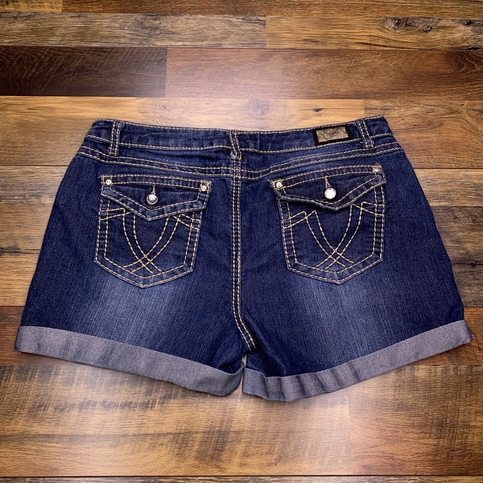 Earl Jeans Short 10 Mid Rise Cuffed Denim Stretch - Image 2 of 4