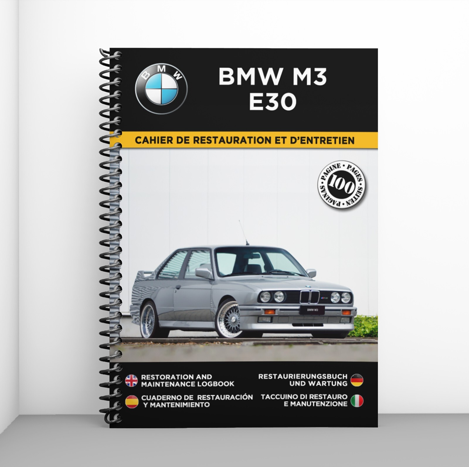 Cahier de restauration et entretien pour BMW M3 E30