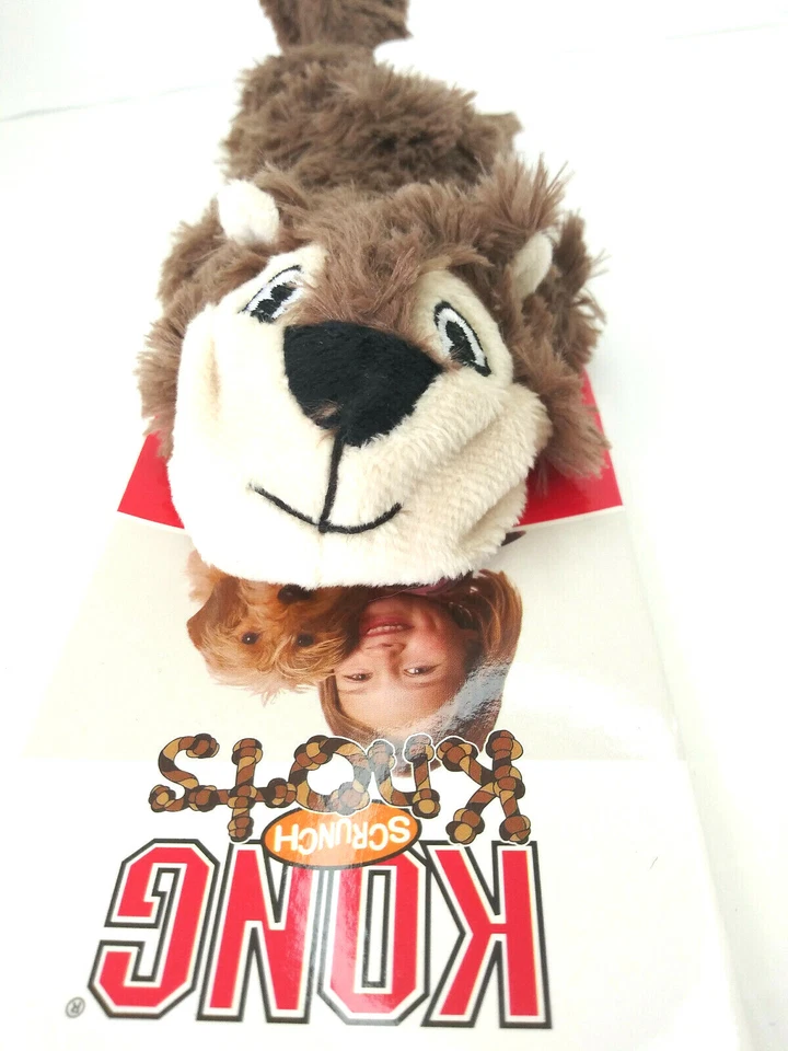 Kong Nudos Crunch Ardilla Pequeño/Mediano Chirriante Peluche Cuerda Interna Juguete para Perro Foto 3 de 4