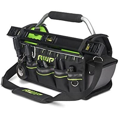 #ad AWP 18quot; Pro Tool Tote Water Resistant Tool Bag with Rotating Handle Removable $64.79