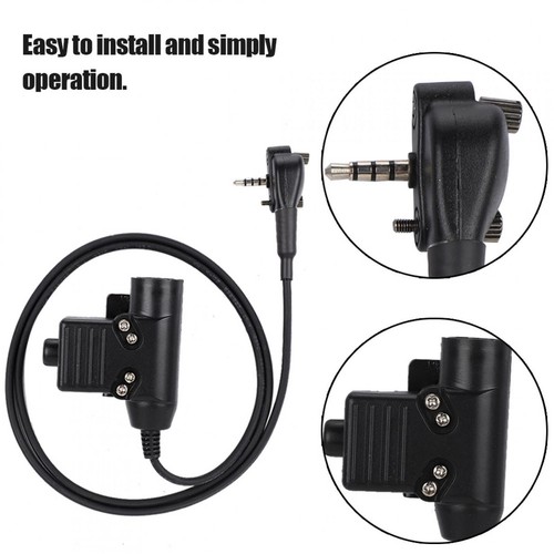 Taktyczny adapter U94 PTT wtyczka kablowa do Vertex Standard VX-231 VX131 VX230 VX261 - Zdjęcie 5 z 8