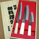 Japanese Yaxell SEKI TOBEI Kitchen Knife 3 pair set Sashimi Santoku Fish JAPAN