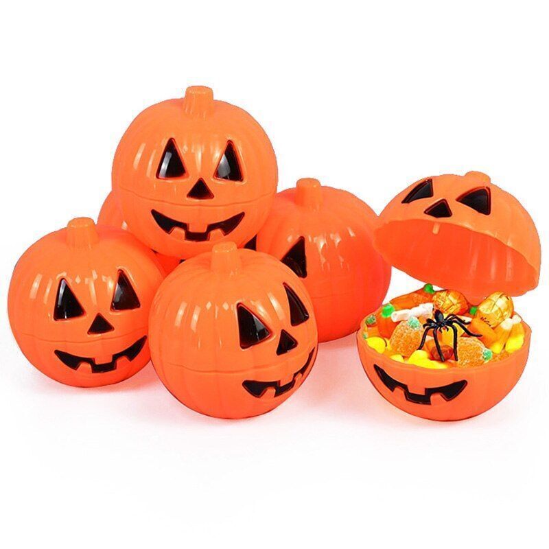 4 x Pumpkin Hunt Filler Toys Fill With Sweets Candy Halloween Boo
