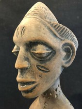 Statua Africa Arte Primitivo Etnico Legno Lavorato Scultura Antico Africa