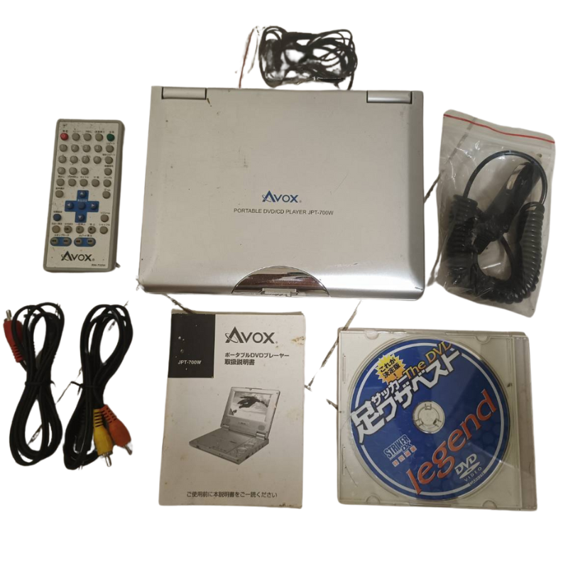 AVOX JPT-700W Portable DVD Player with Remote Control - 1.5