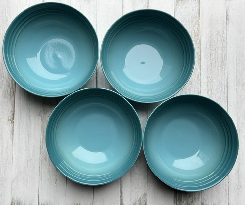 Juego de 4 cuencos de cereal multiusos Le Creuset CARIBEAN azul 16 cm nuevos con etiqueta - Imagen 1 de 2