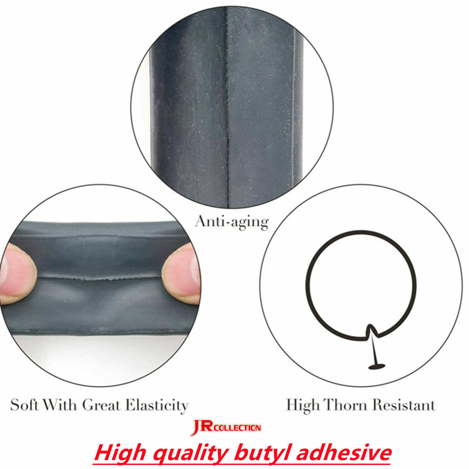 700X35/43C 28" x 1-3/8" 1-5/8", Schrader Valve 48mm Bike Inner Tube-Butyl 2PC