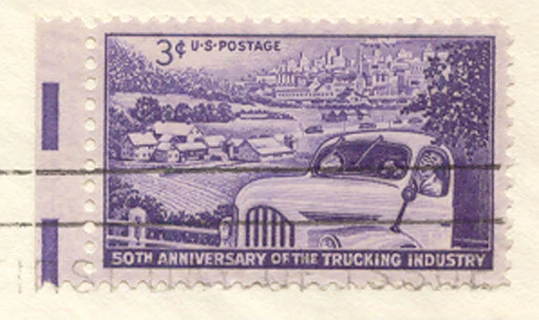 USA 1953 50 Years Truck Industry in the USA 3 C. VARIETY Colour-Error FDC's - Image 4 of 4