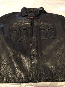 Authentic Jean Shop Nyc Sheep Leather Barn Coat Xl Regular Ebay