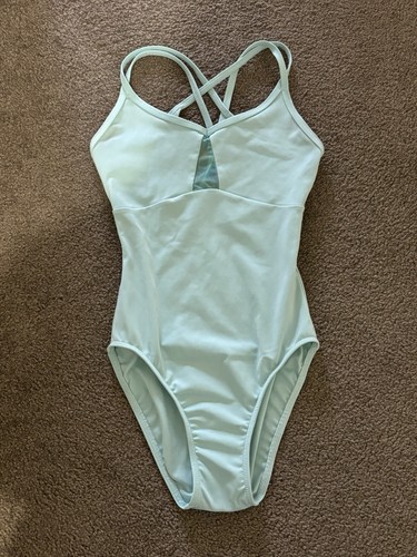 Energetiks Amy Mesh Leotard In Mint Size Child 12/Adult XXS Excellent Condition