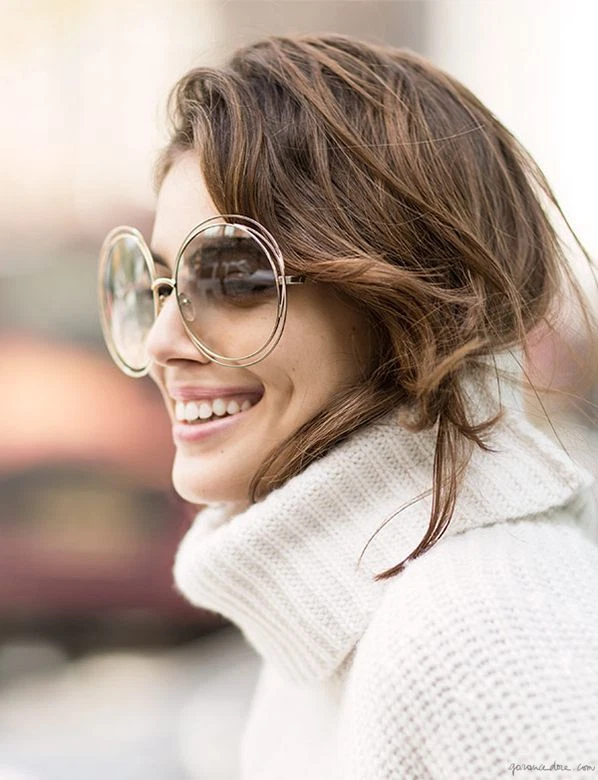 Chloe — RARE New CHLOE Carlina Ladies Round Wire Frame Oversized Sunglasses CE 114 S 737