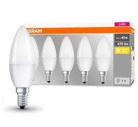 5Er-Pack (5 Stk.) Osram Led Base Classic B40 E14 2700K A+ Wie 40W Kerzenlampe