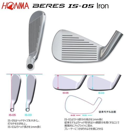 HONMA Golf Beres IS-05 Iron Club #4 Loft 19.5 ARMRQ ? 48 3S 3Star Shaft R-Flex - Picture 3 of 5