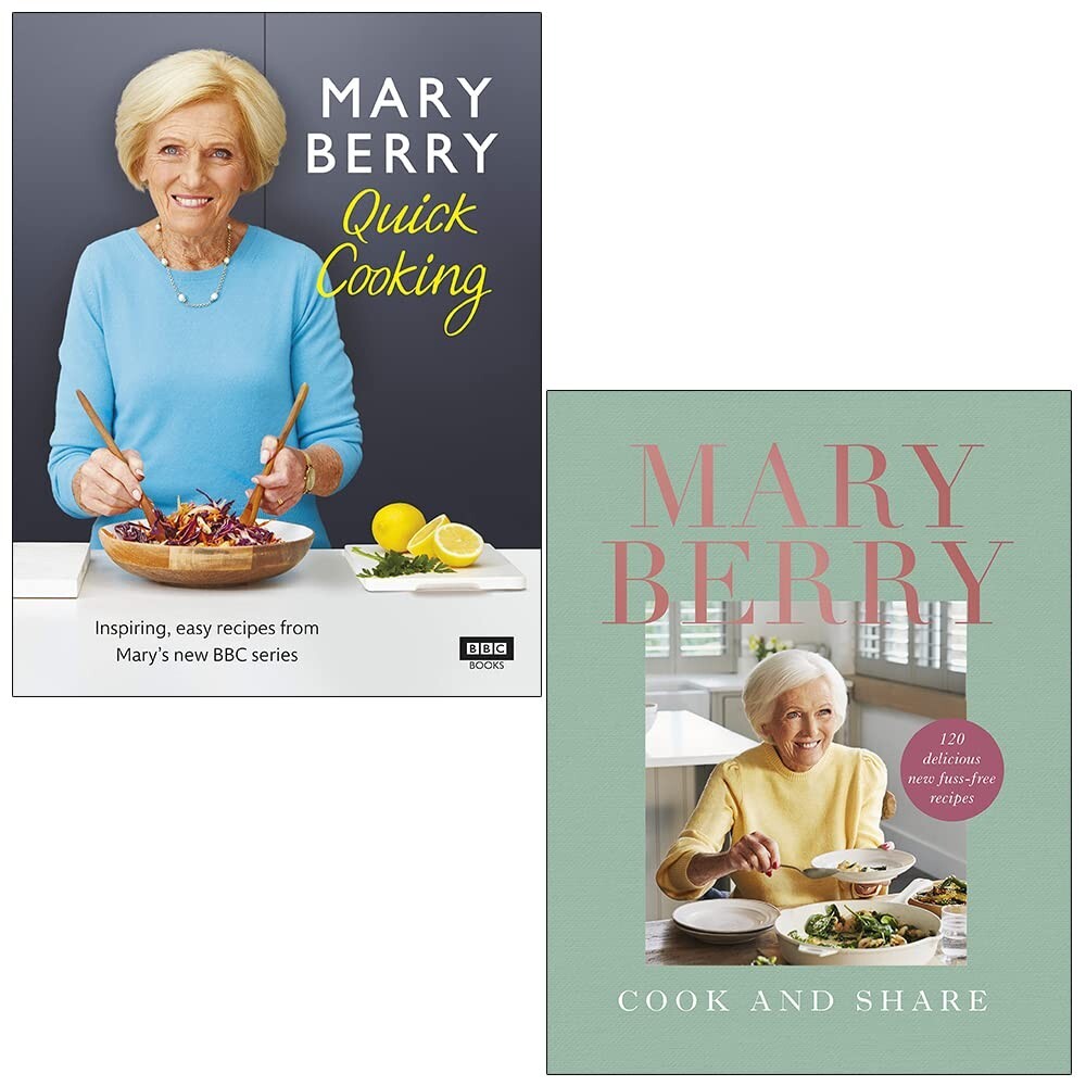 Mary Berry Collection 2 Books Set Cook and Share,Mary Berry’s Quick Cooking NEW