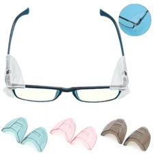 Side Shields For Eye Glasses Slip On Safety Glasses Shield Universal 1Pairs US