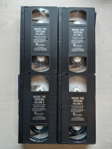 INSIDE THE VATICAN with SIR PETER USTINOV 4 VHS Tape Set Rome Italy Catholic - Picture 8 of 8