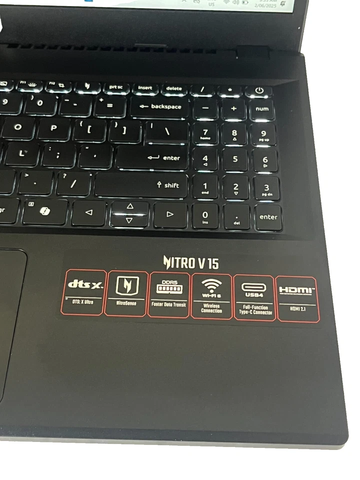 Acer Nitro 5 ANV15-41 AMD Ryzen 5 7535HS 16Gb RAM 512GB 4Gb RTX2050 15.6" 165Hz - Image 3 of 4